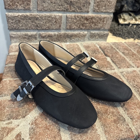 Journee Collection Shoes - Journee Women's Florene Black Double Buckle Mary Jane Comfort Flats Sz 8.5 #224